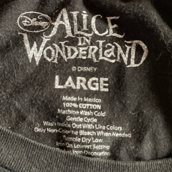 Alice in Wonderland Hot Topic Graphic Tshirt (2010) Large - Picture 2 of 3